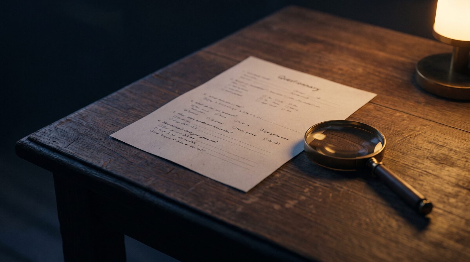 A Field Guide to the Vendor Questionnaire